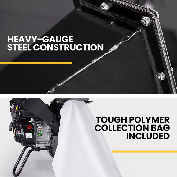 Michigan 6Hp 212Cc Petrol Wood Chipper Shredder Mulcher Chippers Shredders Mulchers