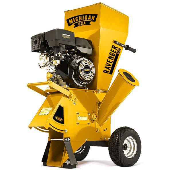 Michigan 15Hp Petrol Wood Chipper Garden Mulcher Shredder 420Cc Commercial Series Chippers Shredders Mulchers
