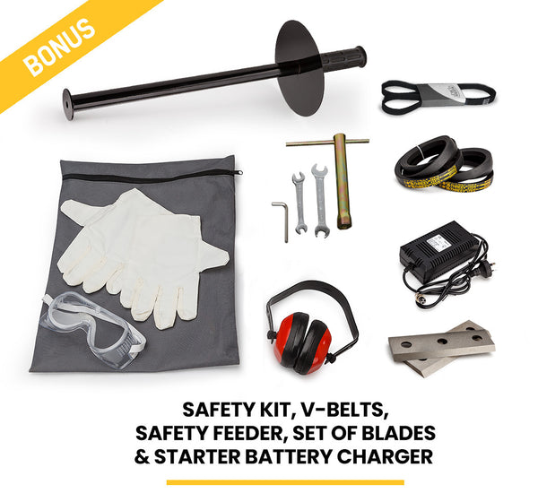 Michigan 18Hp Petrol Wood Chipper Commercial 420Cc Shredder Mulcher Garden Tree Grinder Chippers Shredders Mulchers