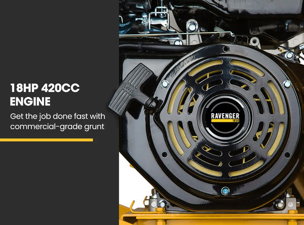 Michigan 18Hp Petrol Wood Chipper Commercial 420Cc Shredder Mulcher Garden Tree Grinder Chippers Shredders Mulchers