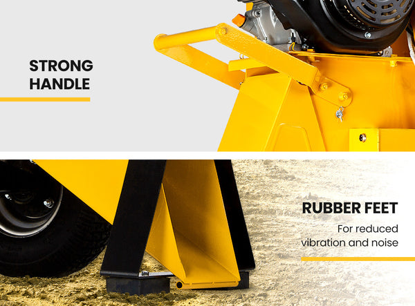 Michigan 18Hp Petrol Wood Chipper Commercial 420Cc Shredder Mulcher Garden Tree Grinder Chippers Shredders Mulchers