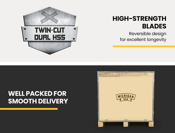 Michigan 18Hp Petrol Wood Chipper Commercial 420Cc Shredder Mulcher Garden Tree Grinder Chippers Shredders Mulchers