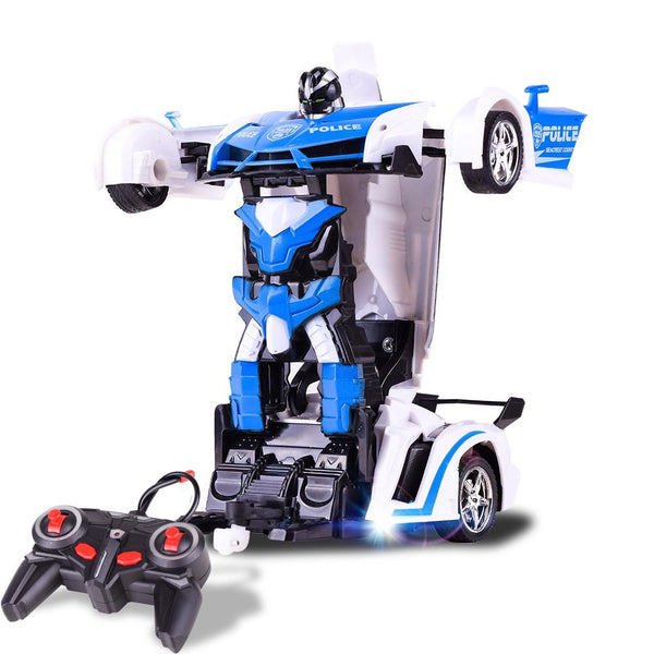 Remote Control Police Car Four Channels Deformable Toy Vehicle For Children Rc Model Vehicles
