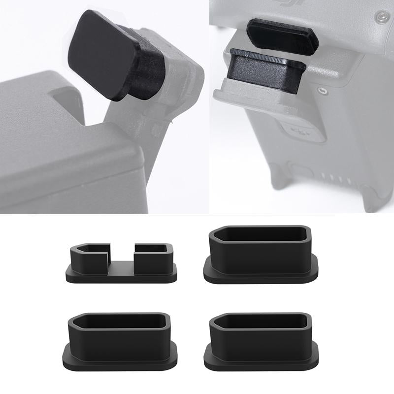 4 In 1 Silicone Dust Plugs For Dji Fpv Body And Battery Ports Other Camera & Photo Accs