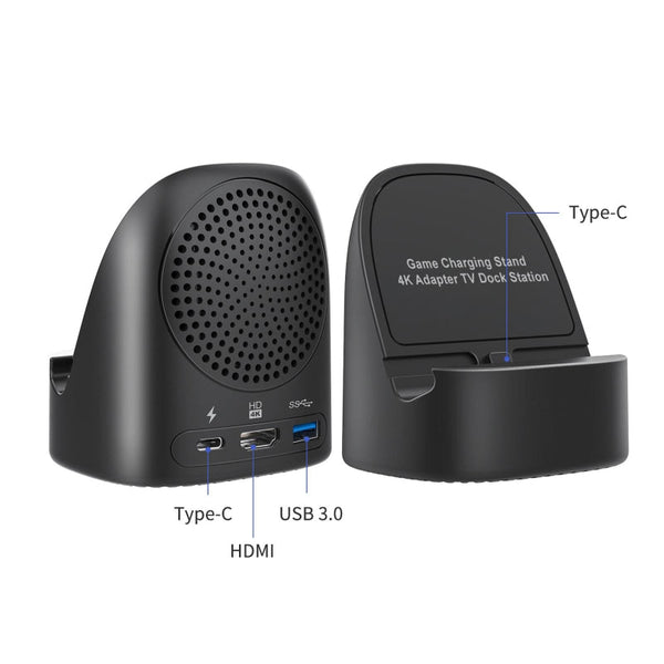 4K Tv Dock With Game Charging And Adapter Chargers & Charging Docks