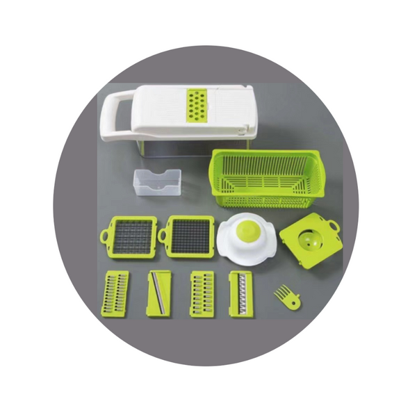 12 In Manual Vegetable Chopper Kitchen Gadgets Food Onion Cutter Slicer Choppers
