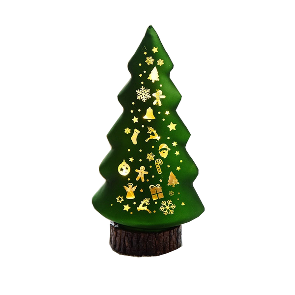 Christmas Luminous Glass Desktop Decoration Seasonal Decorations