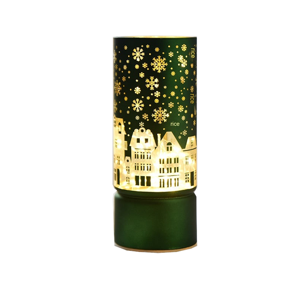 Christmas Luminous Glass Desktop Decoration Seasonal Decorations