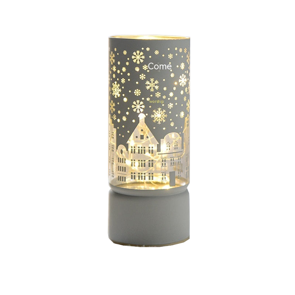 Christmas Luminous Glass Desktop Decoration Seasonal Decorations