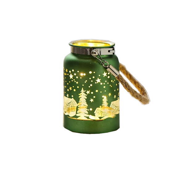 Christmas Luminous Glass Desktop Decoration Seasonal Decorations