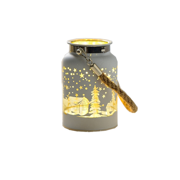 Christmas Luminous Glass Desktop Decoration Seasonal Decorations