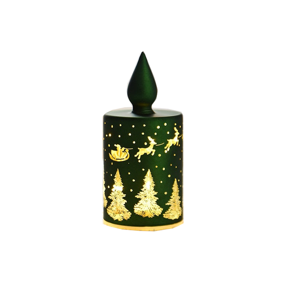Christmas Luminous Glass Desktop Decoration Seasonal Decorations