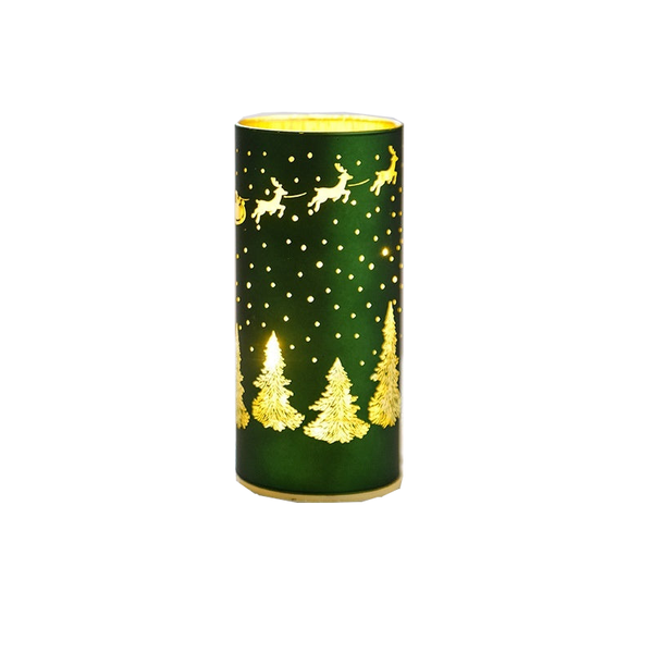 Christmas Luminous Glass Desktop Decoration Seasonal Decorations