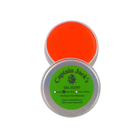 Captain Jack's Gel Scent Fluoro Red Baits & Lures