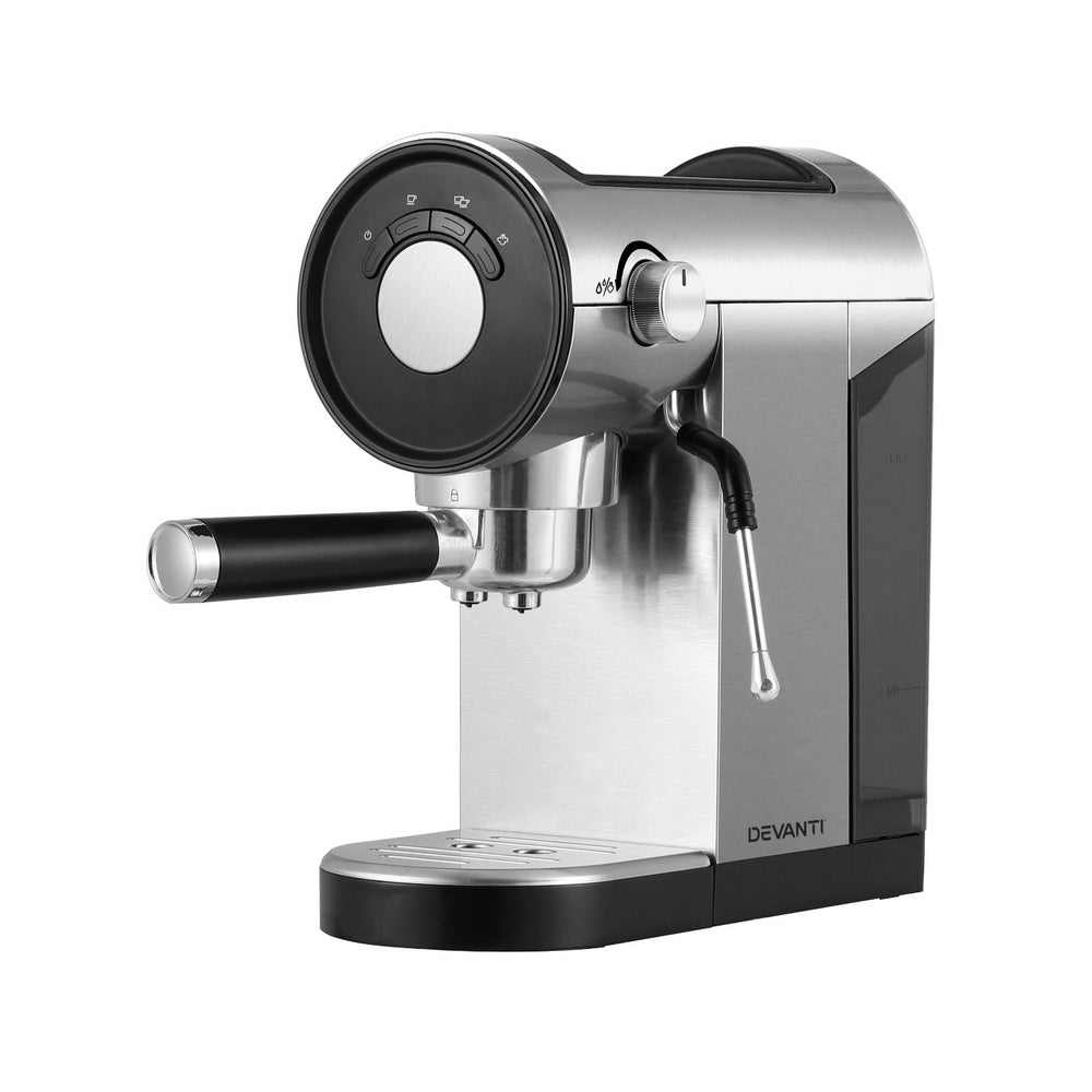 Devanti 20 Bar Coffee Machine Espresso Cafe Maker Espresso & Cappuccino Machines