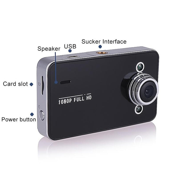 K6000 2.3 Inch Full High Definition 720P Car Dvr With 90 Degree Wide Angle Camcorders