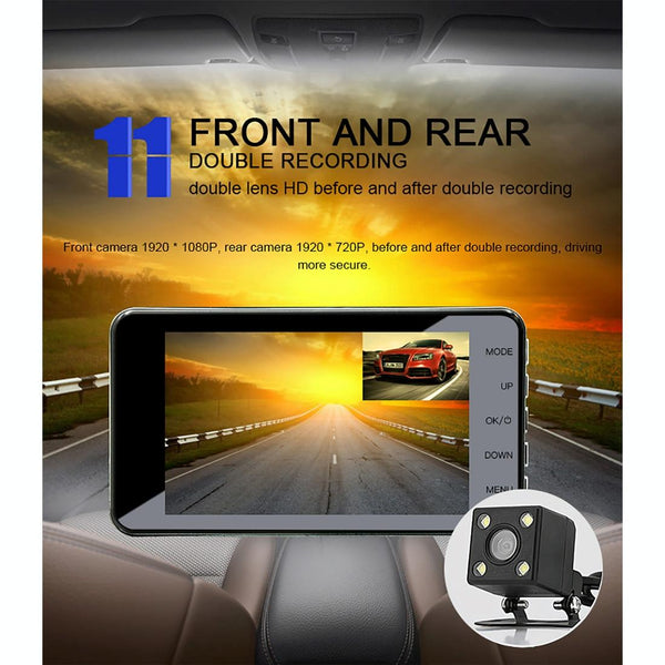 Full Hd 1080P Car Dvr With 170 Degree Wide Angle 4 Inch Screen Other Car Video