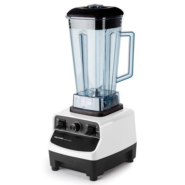 Polycool 2L 2200W Commercial Grade Blender With Bpa Free Jug For Drink Smoothie Food Ice White Countertop Blenders