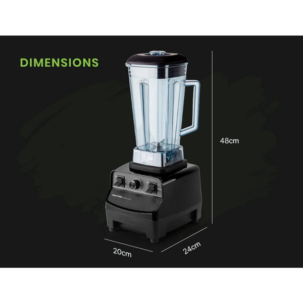 Polycool 2L Commercial Blender Mixer Food Processor Smoothie Ice Crush Black Countertop Blenders