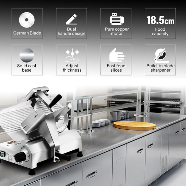 Eurochef Commercial 10 Meat Slicer Food Cutting Machine Electric Deli Shaver Slicers And Electric Knives