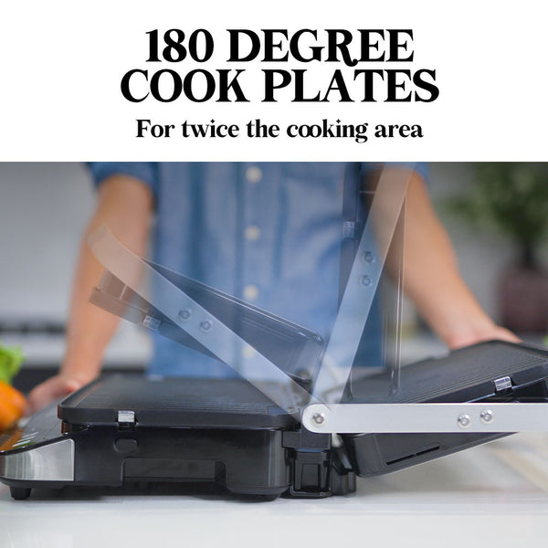 Eurochef Euc Cg7 Smart Multi Contact Grill Sandwich Panini Press Maker Fast Cafe Style Grills & Sandwich Makers