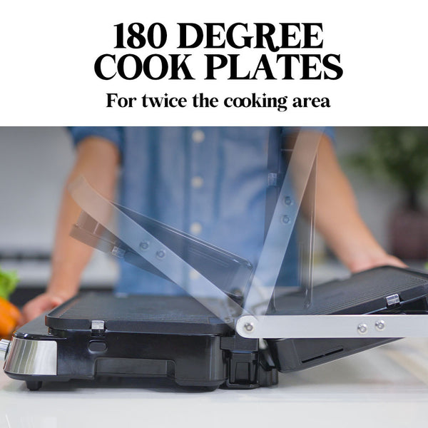 Eurochef 4 In 1 Smart Multi Contact Grill And Sandwich Panini Press With Waffle Maker Plates Grills & Sandwich Makers