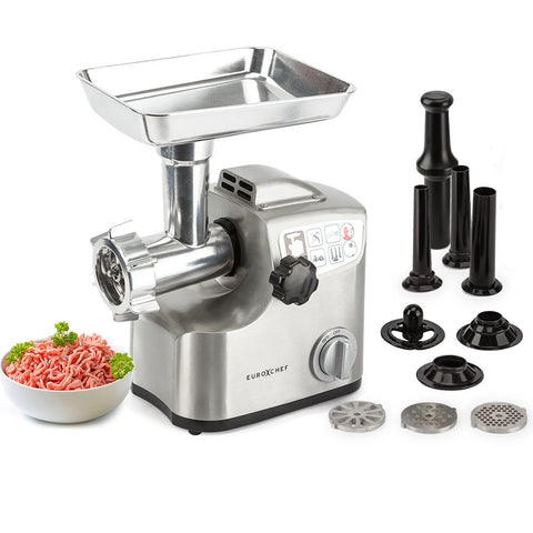 Eurochef Meat Grinder Electric Mincer Sausage Filler Kebbe Maker Mincers