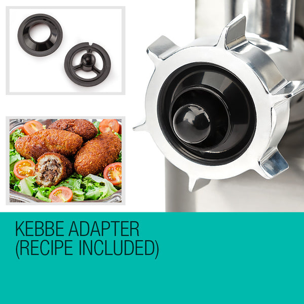 Eurochef Meat Grinder Electric Mincer Sausage Filler Kebbe Maker Mincers