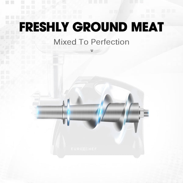Eurochef 1800W Electric Meat Grinder Mincer Sausage Filler Kibbe Maker Stuffer Kitchen Mincers