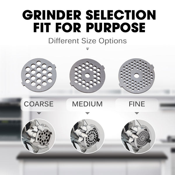 Eurochef 1800W Electric Meat Grinder Mincer Sausage Filler Kibbe Maker Stuffer Kitchen Mincers