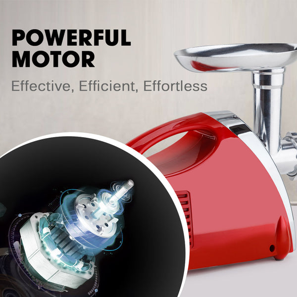 Eurochef Electric Meat Grinder Sausage Maker Filler Mincer Stuffer Kibbe Mincers