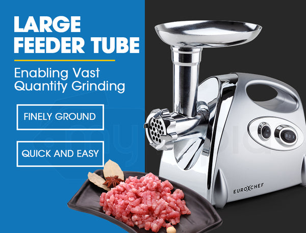 Eurochef 2800W Electric Meat Grinder Mincer Sausage Filler Kibbe Maker Mincers