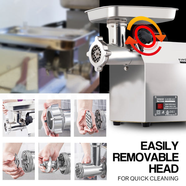 Eurochef Meat Grinder Mincer Food Commercial Electric Machine Chopper Shredder Mincers