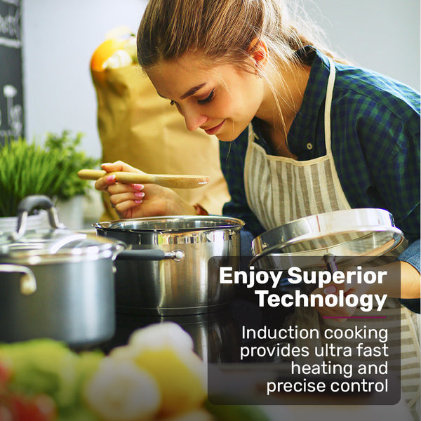 Eurochef 60Cm 4 Zone Induction Cooktop 6800W Electric Touch Controls Cooktops