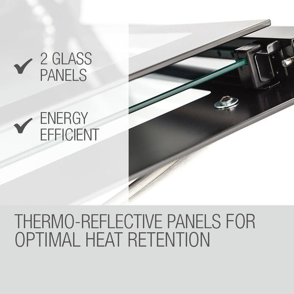 Eurochef 60Cm Stainless Built In 70L Grill 8 Function Fan Forced Electric Wall Oven Ovens