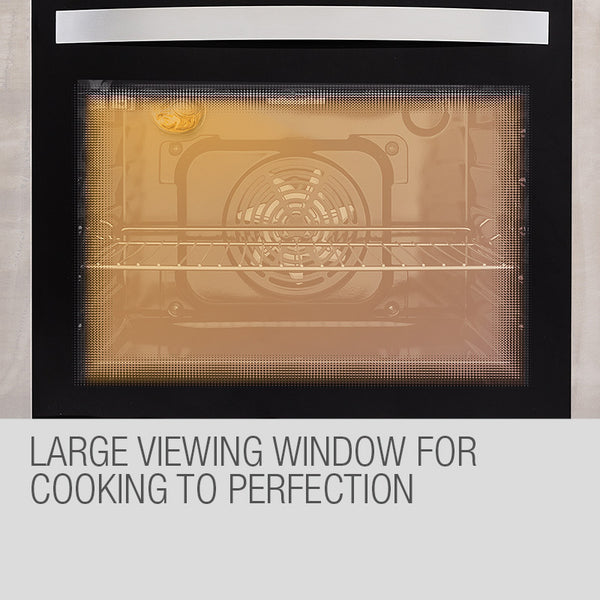 Eurochef 60Cm Stainless Built In 70L Grill 8 Function Fan Forced Electric Wall Oven Ovens