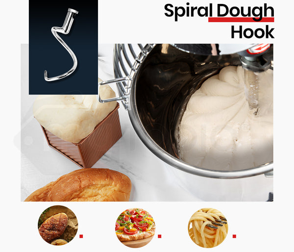 Eurochef Planetary Mixer 10L Commercial Stand Kitchen Vertical Dough Food Bench Floor Countertop Mixers