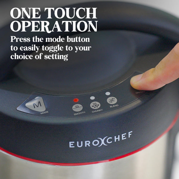 Eurochef Soup Maker Blender Smoothie Compact Hot Cold Stainless Steel Mixer Handheld Blenders