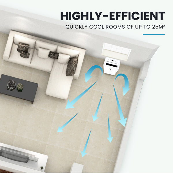 Carson 3.5Kw Portable Air Conditioner With Dehumidifier Mode & Fan Cooler Portable Air Conditioners