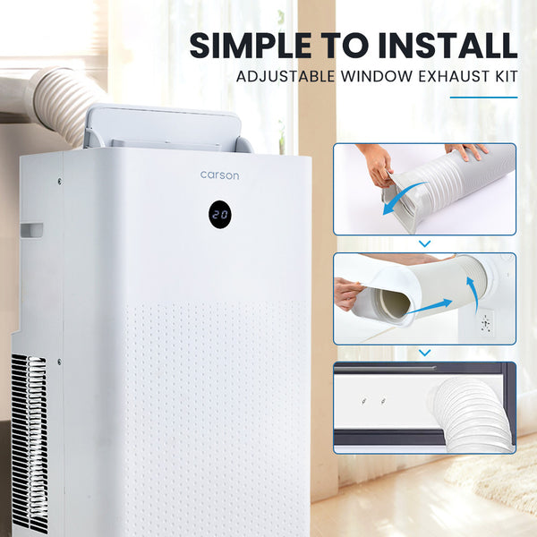 Carson 3.5Kw Portable Air Conditioner With Dehumidifier Mode & Fan Cooler Portable Air Conditioners