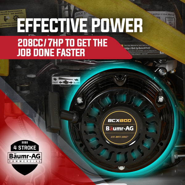 Baumr Ag Baumr Ag 111Kg 400X545mm 7.0Hp Plate Compactor Sprinkler System (Bcx 800) Compactors