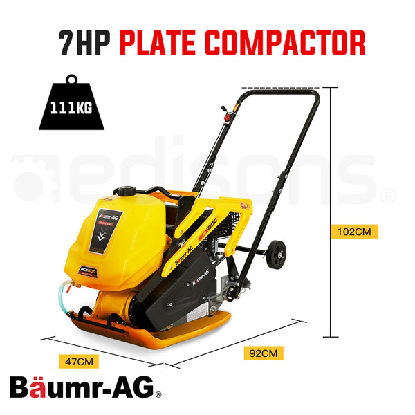 Baumr Ag Baumr Ag 111Kg 400X545mm 7.0Hp Plate Compactor Sprinkler System (Bcx 800) Compactors