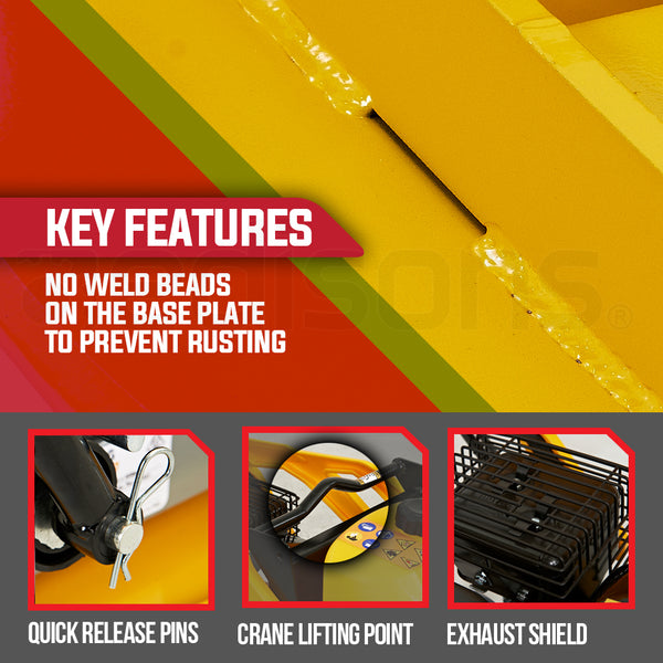 Baumr Ag Baumr Ag 111Kg 400X545mm 7.0Hp Plate Compactor Sprinkler System (Bcx 800) Compactors