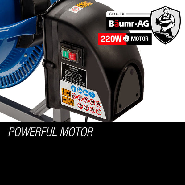 Baumr Ag Baumr Ag 70L Portable Cement Concrete Mixer Electric Construction Sand Gravel Cement Mixers