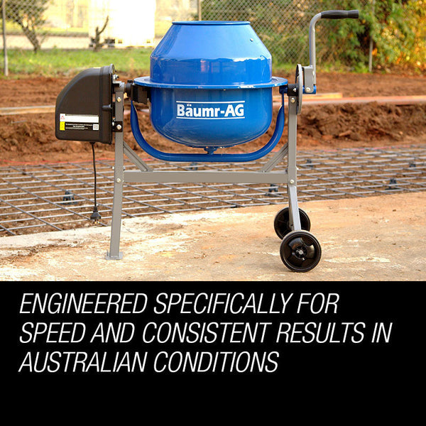 Baumr Ag 70L Portable Cement Concrete Mixer Electric Construction Sand Gravel Cement Mixers