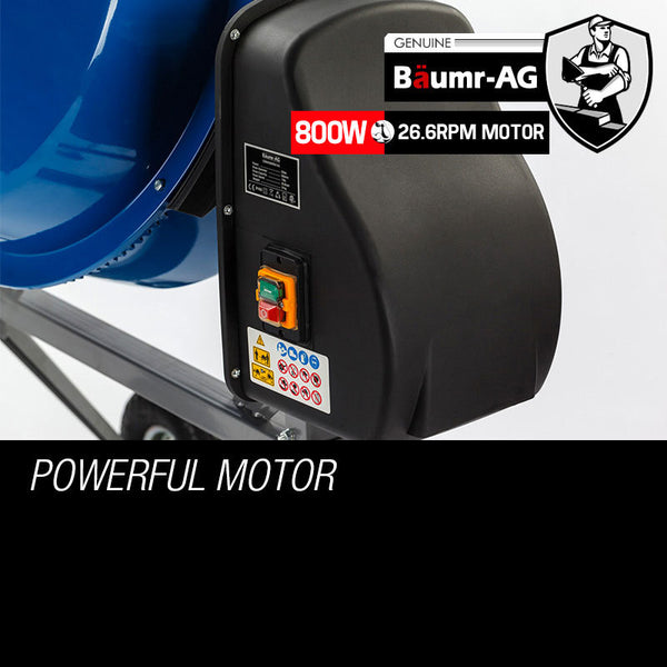 Baumr Ag Baumr Ag 135L Cement Concrete Mixer Electric Portable Construction Sand Gravel Cement Mixers