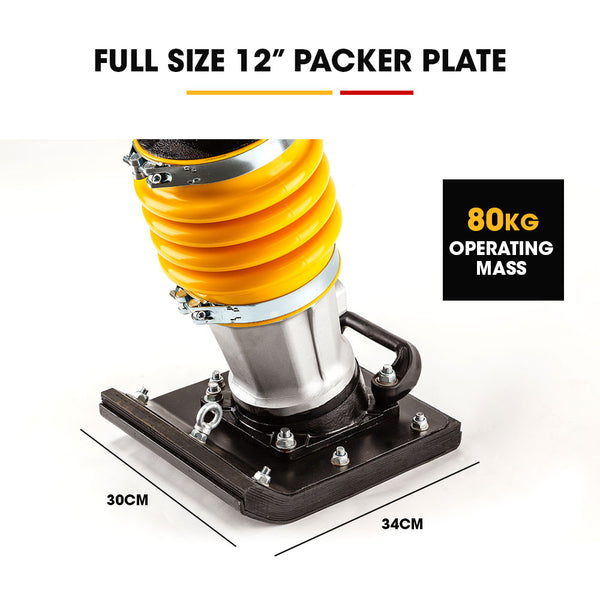 Baumr Ag Baumr Ag 80Kg Tamper Rammer Compactor Wacker Petrol 7Hp Packer Jack Plate Compactors