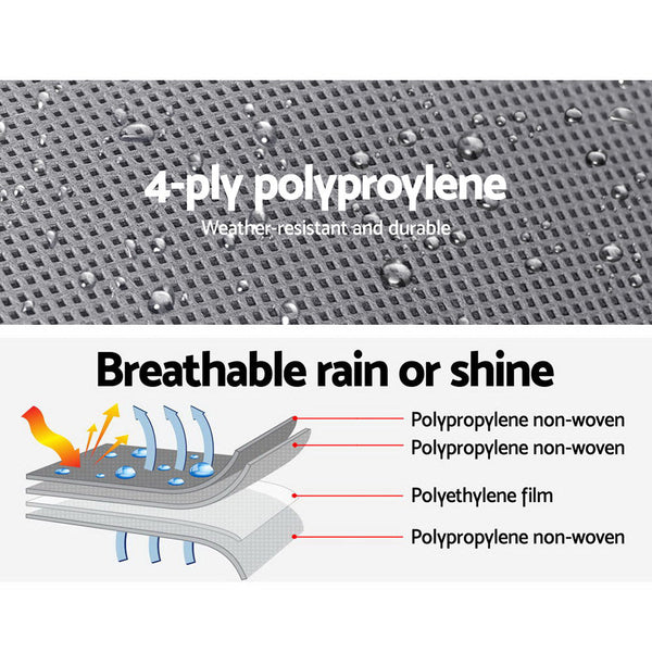 Weisshorn 18 20Ft Caravan Cover Campervan 4 Layer Uv Water Resistant Caravan Covers