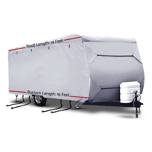 Weisshorn 14 16Ft Caravan Cover Campervan Layer Uv Water Resistant Caravan Covers