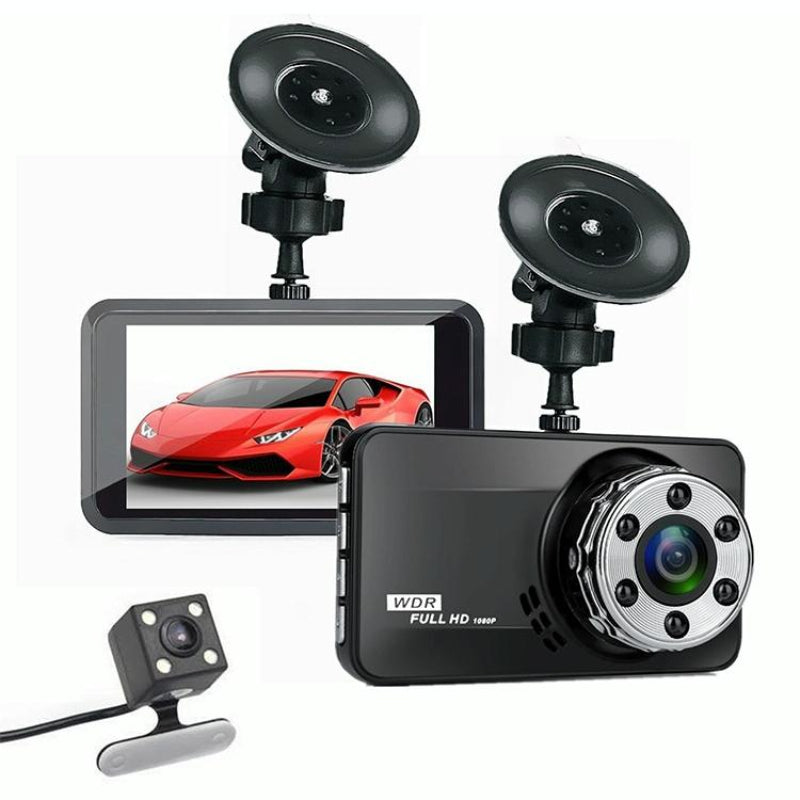 Hidden Dual Lens Car Dvr With Reversing Video Monitor For Vehicle Electronics Other Car Video